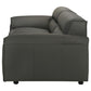 Buxton Top Grain Leather Upholstered Sofa Graphite