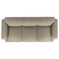 Dorset 3-piece Upholstered Round Track Arm Sofa Set Brown
