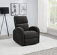 Grant Fabric Upholstered Power Recliner Chair Charcoal Grey