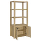 Laurelton 3-shelf Media Tower Tall Pier Cabinet Light Oak
