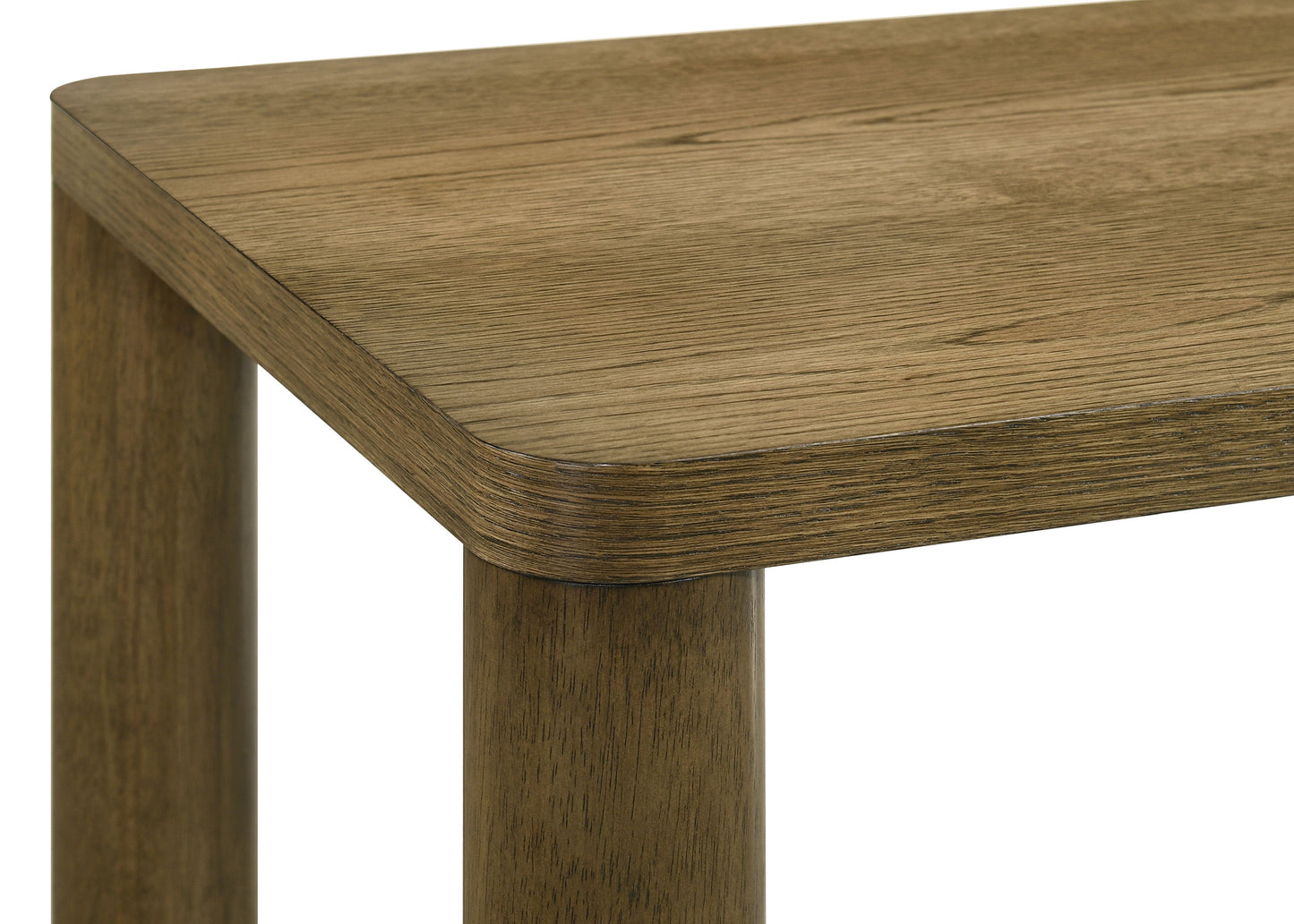 Castlewood Engineered Wood Accent Side End Table Brown Oak