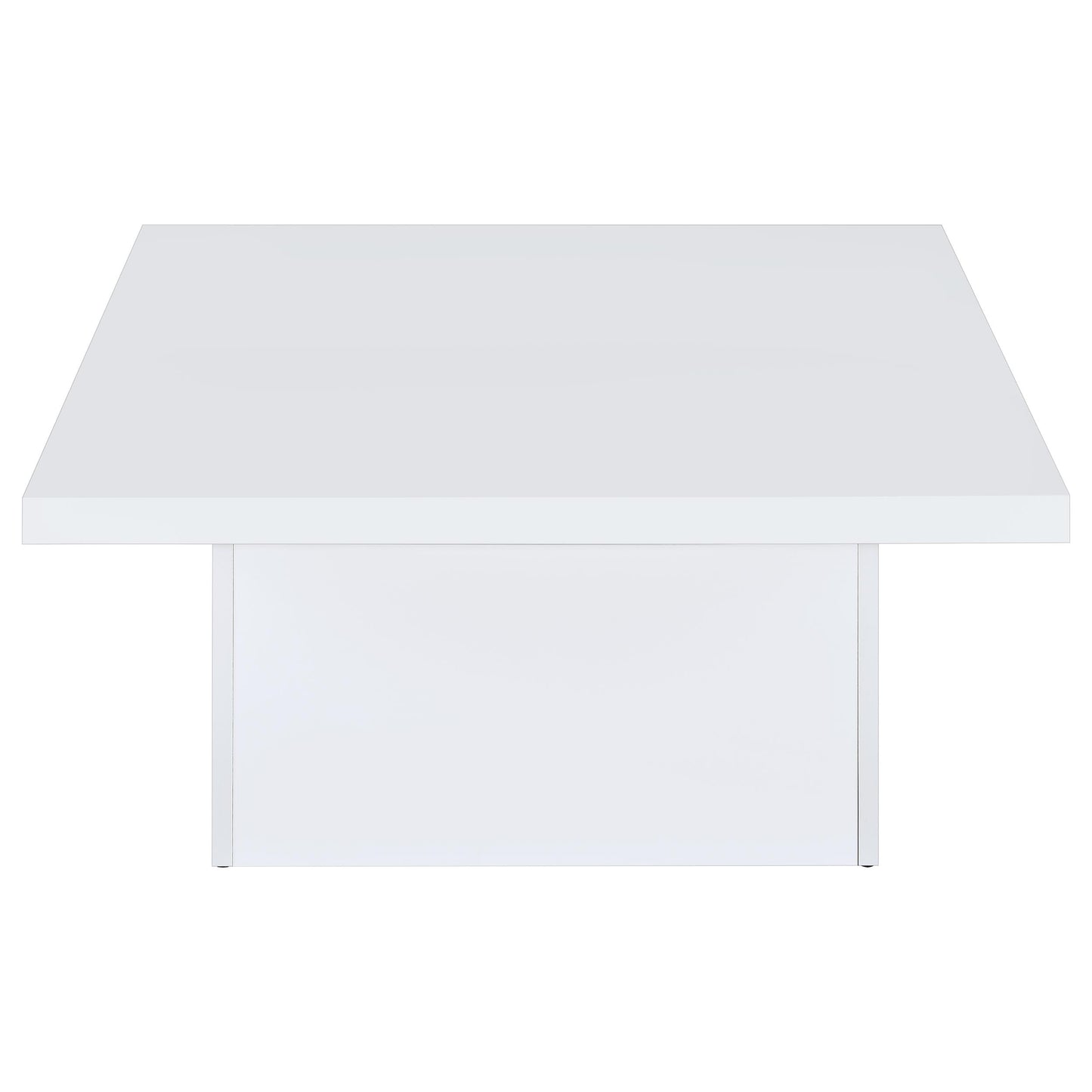 Devar 3-piece Square Coffee End Table Set White High Gloss