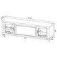 Havering 71-inch TV Stand Fireplace Media Console Dark Pine