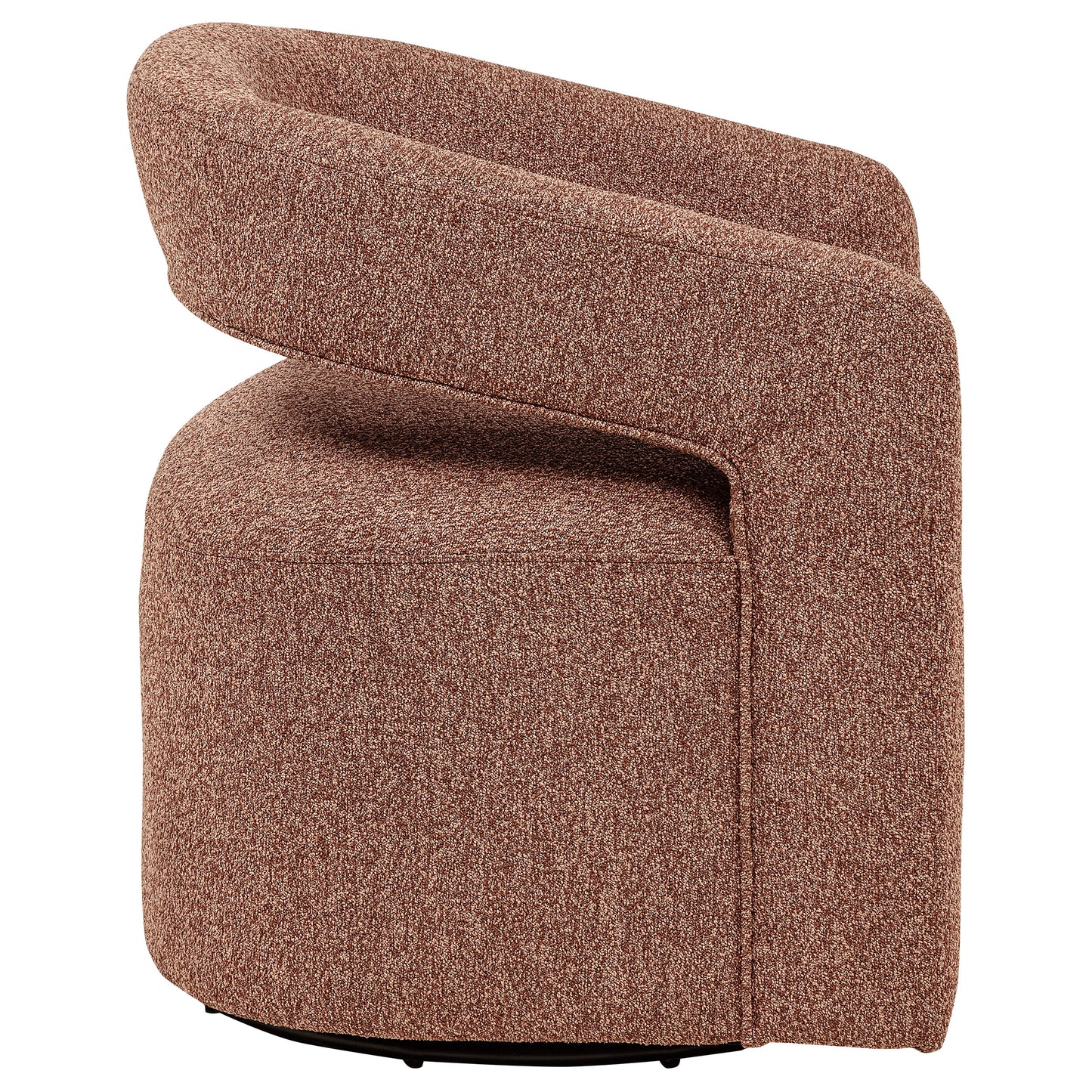 Westhill Boucle Upholstered Swivel Accent Chair Berry