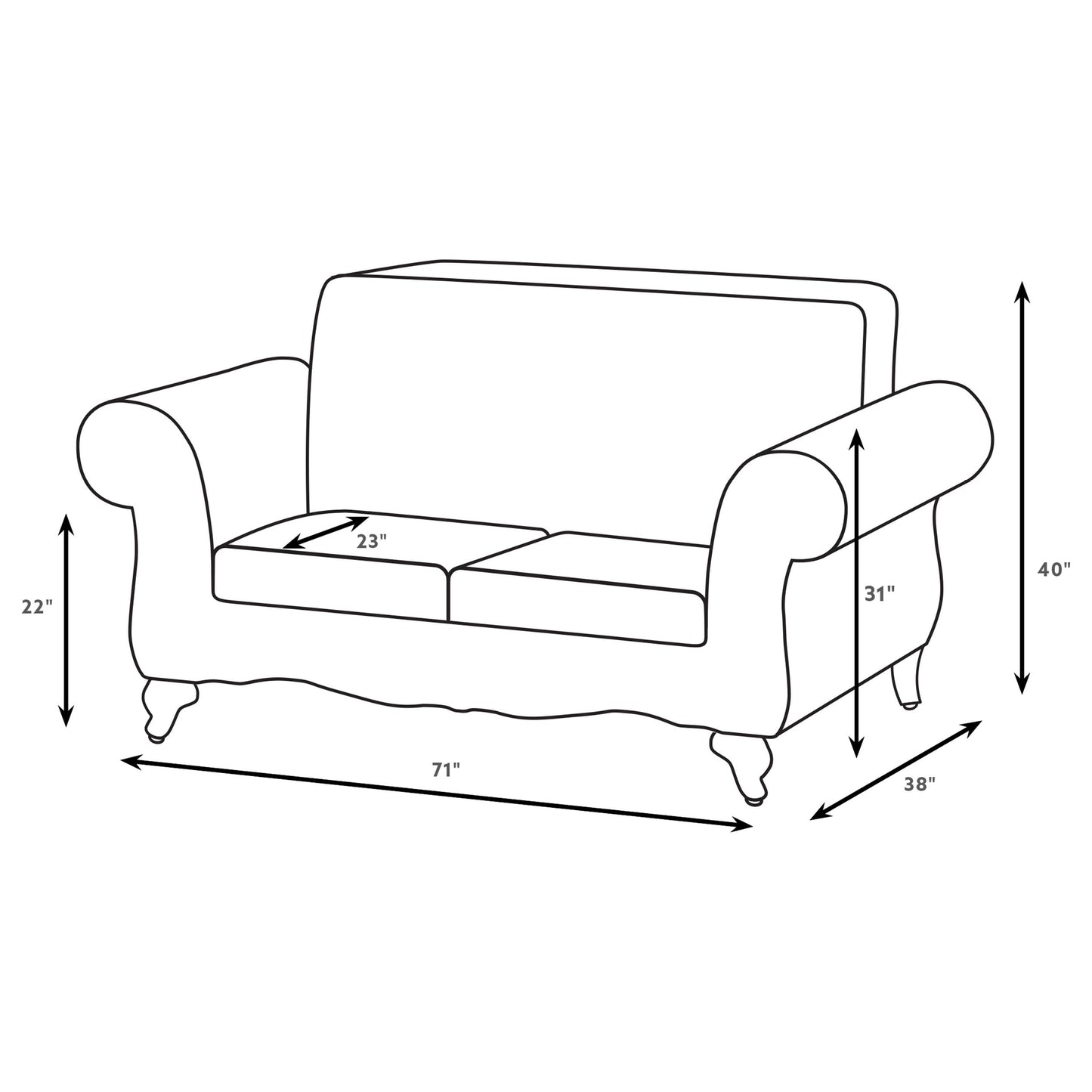 Elmbrook 3-piece Upholstered Rolled Arm Sofa Set Brown