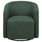 Mossbrook Fabric Upholstered Swivel Accent Chair Green