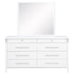 Gracemont 8-drawer Bedroom Dresser with Mirror White