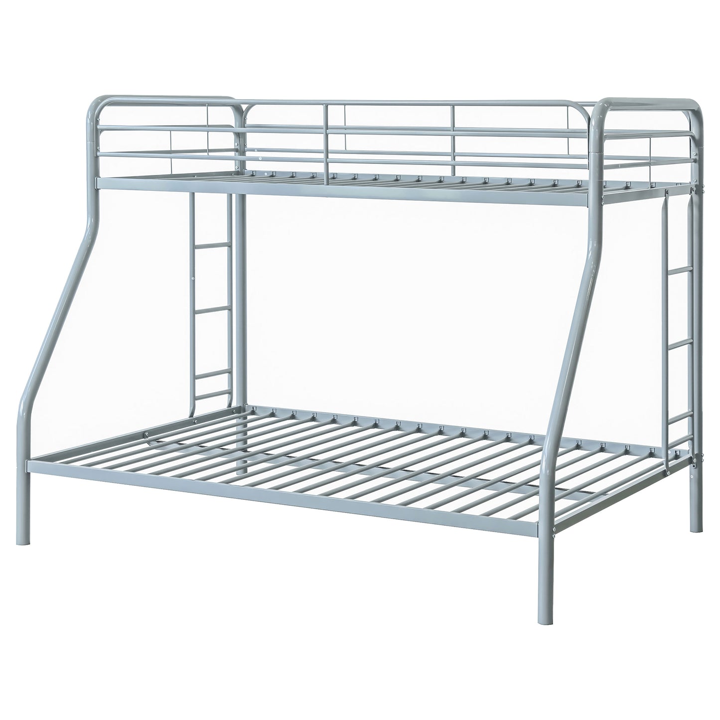 Carson Metal Twin Over Full Bunk Bed Glossy Silver