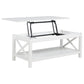 Skyview 44-inch Rectangular Lift Top Coffee Table White