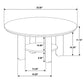 Ottowa 2-piece Round Wood Coffee Table Set Light Oak