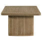 Adina 3-piece Wood Coffee Table Set Distressed Light Brown