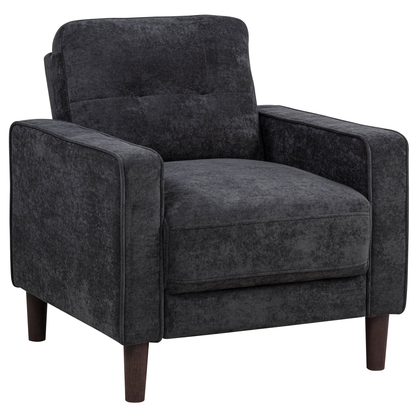 Bowen II 3-piece Upholstered Track Arm Sofa Set Steel Grey