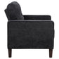 Bowen II 3-piece Upholstered Track Arm Sofa Set Steel Grey