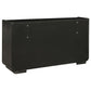 Leandro 4-piece Queen Bedroom Set Burnished Black
