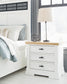 Ashbryn King Panel Storage Bed with Mirrored Dresser, Chest and Nightstand