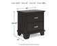 Covetown Queen Panel Bed with Mirrored Dresser, Chest and Nightstand