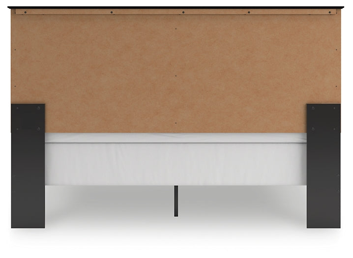 Maribel King Panel Bed with Mirrored Dresser