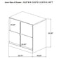 Ines 4-piece Eastern King Bedroom Set Navy and White High Gloss