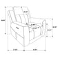 Kennett Chenille Upholstered Power Recliner Chair Dark Grey