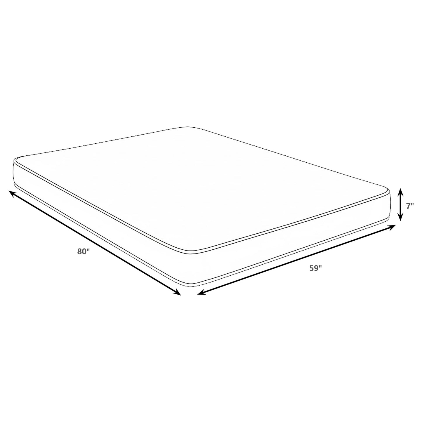 Kenyon 7-inch Queen Bamboo Cover Firm Foam Mattress