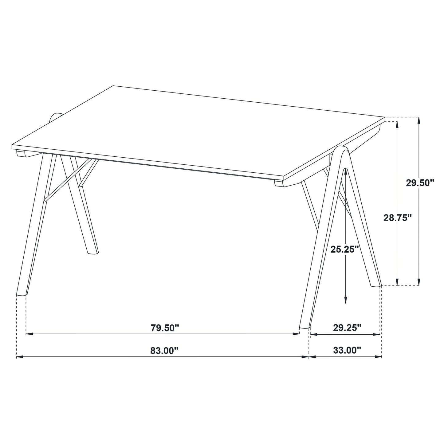 Randolph 82-inch Rectangular Dining Table Sheesham and Brown