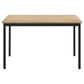 Garza 5-piece Rectangular Dining Table Greige Oak