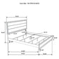Valen Wood Eastern King Panel Bed Light Taupe