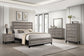 Valen Wood Eastern King Panel Bed Light Taupe