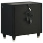 Ravenne 4-piece Velvet Upholstered California King LED Bedroom Set Black