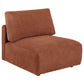 Elysia 5-piece Chenille Upholstered Modular Sectional Sofa Coral