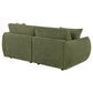 Elysia Chenille Upholstered Modular Lounge Loveseat Green
