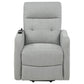 Dayes Upholstered Power Lift Recliner Chair Light Grey