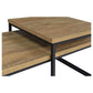 Straden 3-piece Engineered Wood Coffee Table Set Mango and Black