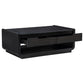 Leandro 2-drawer Wood Cocktail Coffee Table Burnished Black