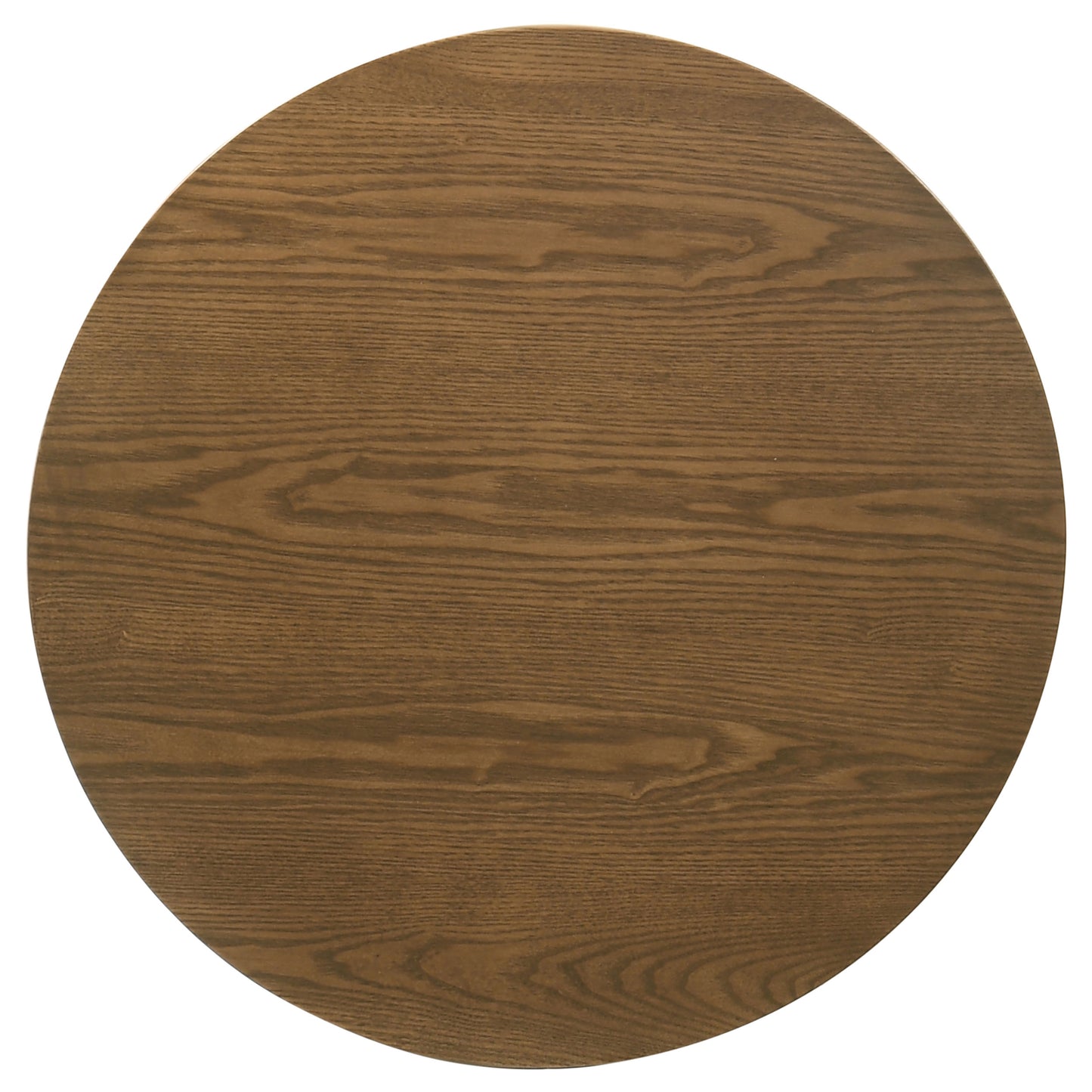 Franklin Round Wood Pedestal Side End Table Dark Brown