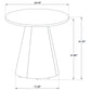 Franklin 3-piece Round Pedestal Coffee Table Set Dark Brown