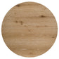 Kessler 3-piece Round Sculptural Wood Coffee Table Set Light Oak