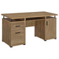 Tracy 55-inch 2-drawer Office Computer Desk Mango