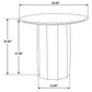 Cayenne Solid Mango Wood Accent Side End Table Walnut