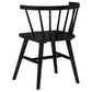 Hamlyn 5-piece Round Wood Dining Set Black