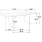Decker 7-piece 82-inch Rectangular Dining Set Wheat and Black