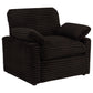 Collins Upholstered Power Recliner Chair Chocolate Brown