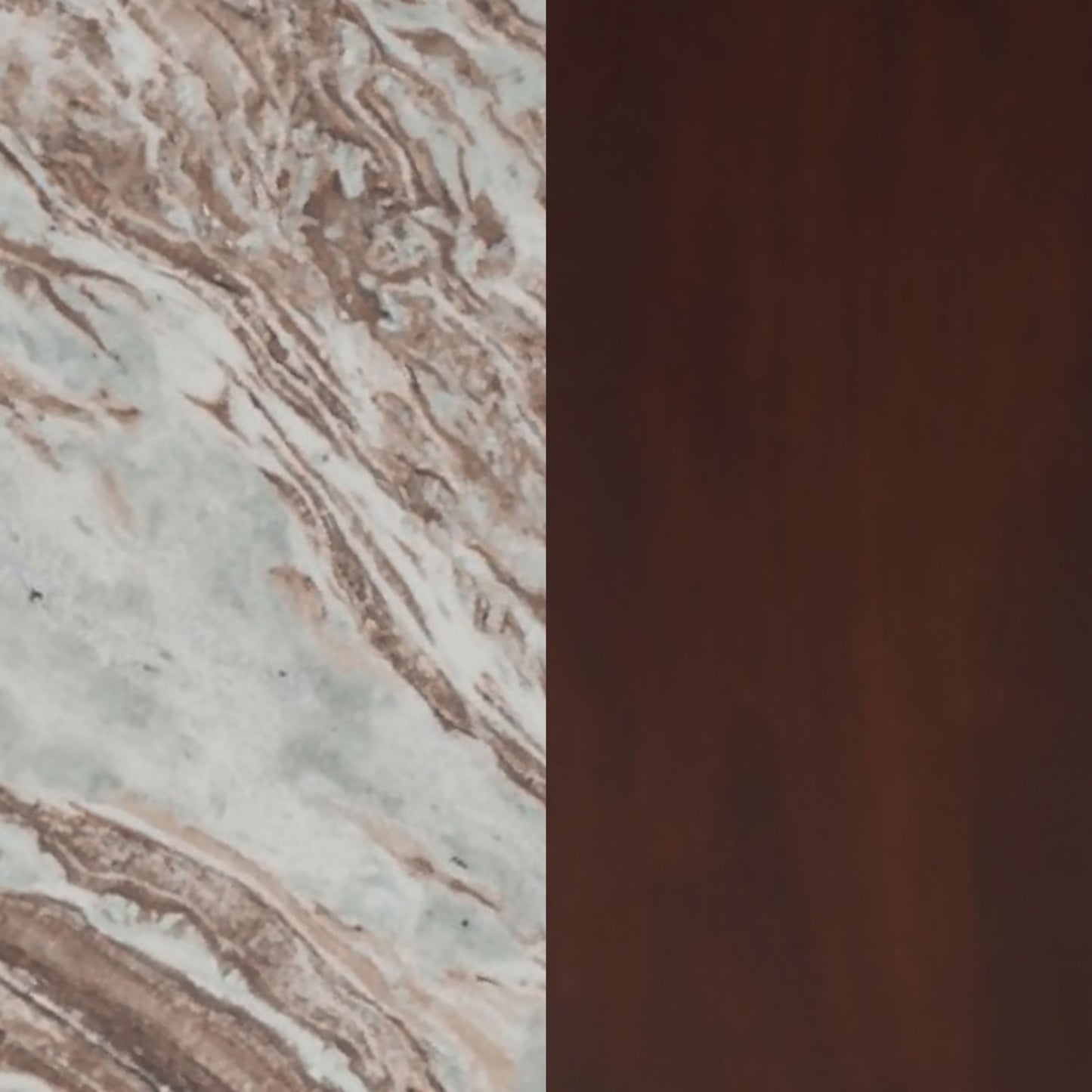 Jenna 35-inch Round Marble Top Cocktail Coffee Table Brown
