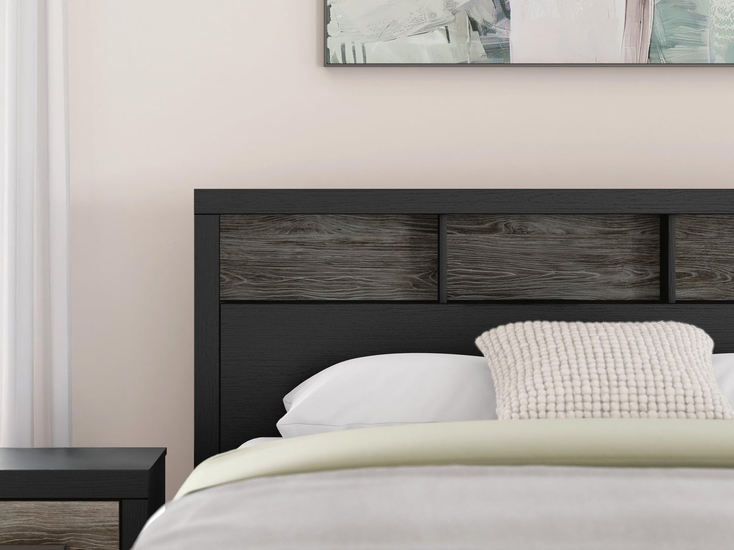 Broachmyn King Bookcase Panel Bed