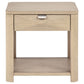 Marcelo Wood End Table with Drawer and Shelf Light Elm