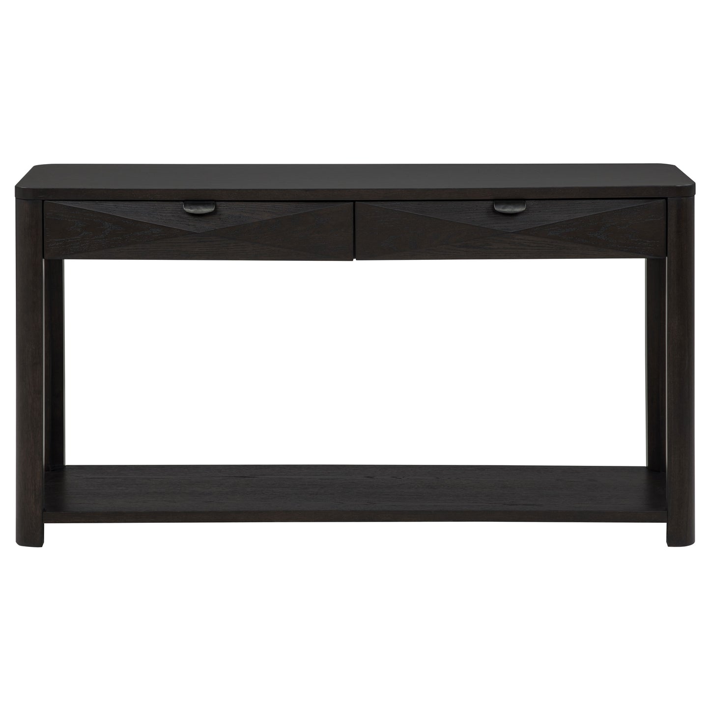 Marcelo Sofa Console Table with 2 Drawers and Shelf Coffee