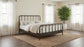 Rocco All Wood Water Pipe Open Frame Queen Bed Dark Bronze