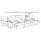 Pastrana Upholstered Sleeper Sectional Sofa RAF Chaise Grey