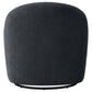 Leon Chenille Upholstered Swivel Accent Chair Black