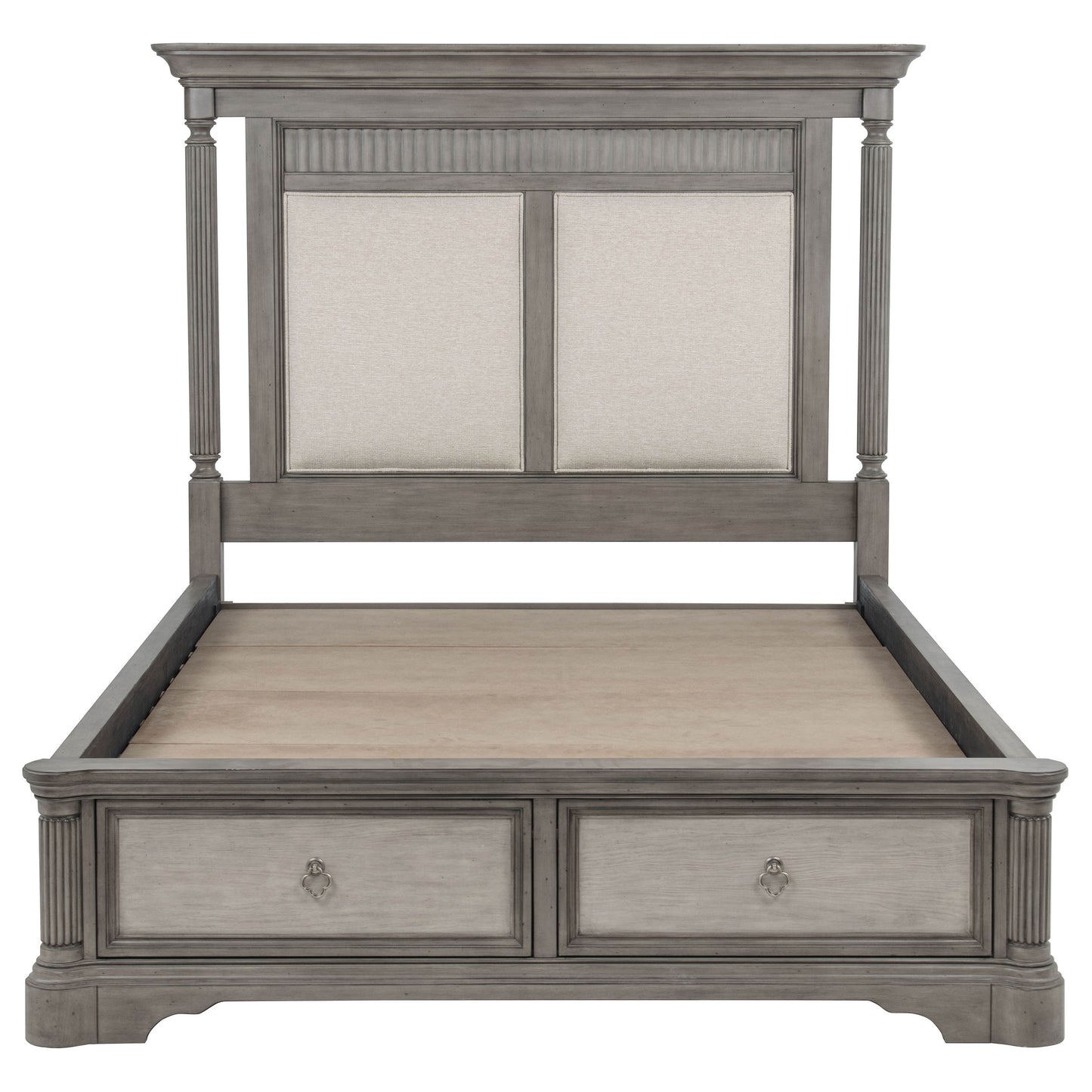 Cresswell 4-piece Queen Storage Bedroom Set Weathered Taupe